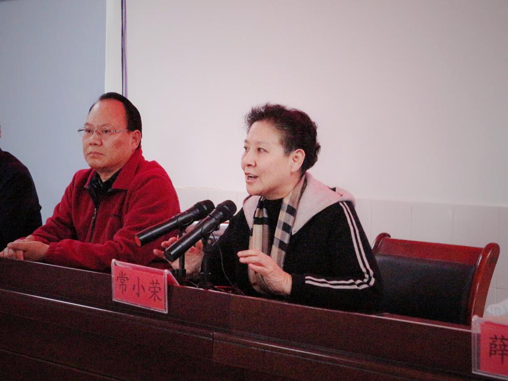 常小荣教授讲话希望湖南中医药大学的学子们在实践活动中,努力锻炼自己,提高本领。